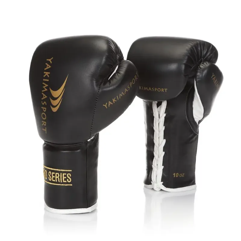Рукавички боксерські Yakimasport TIGER BLACK L розмір 10 унцій, чорні