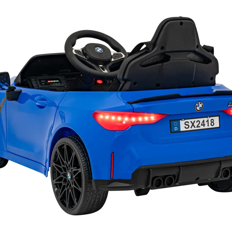 Дитяча акумуляторна машинка BMW M4 Синя Дитяча акумуляторна машинка BMW M4 Синя