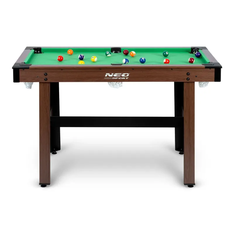 Більярдний стіл з аксесуарами Neo-Sport NS-807, 122 x 61 x 76 см - темно-коричневий Більярдний стіл з аксесуарами Neo-Sport NS-807, 122 x 61 x 76 см - темно-коричневий
