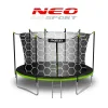 Батут Neo-Sport з внутрішньою сіткою 12 футів 374 см чорно-зелений Батут Neo-Sport з внутрішньою сіткою 12 футів 374 см чорно-зелений