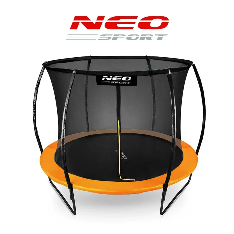 Батут Neo-Sport з внутрішньою сіткою 10 футів 312 см чорно-помаранчевий Батут Neo-Sport з внутрішньою сіткою 10 футів 312 см чорно-помаранчевий