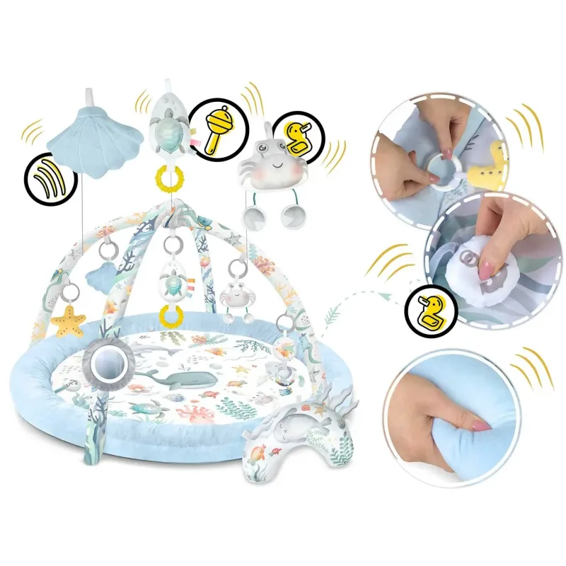 Килимок розвивальний Nukido Океан 97 х 78 х 56 см, блакитний