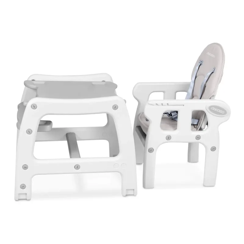 Стільчик для годування 5-в-1 Ricokids Sinco 57,5 х 104 см - сіро-білий