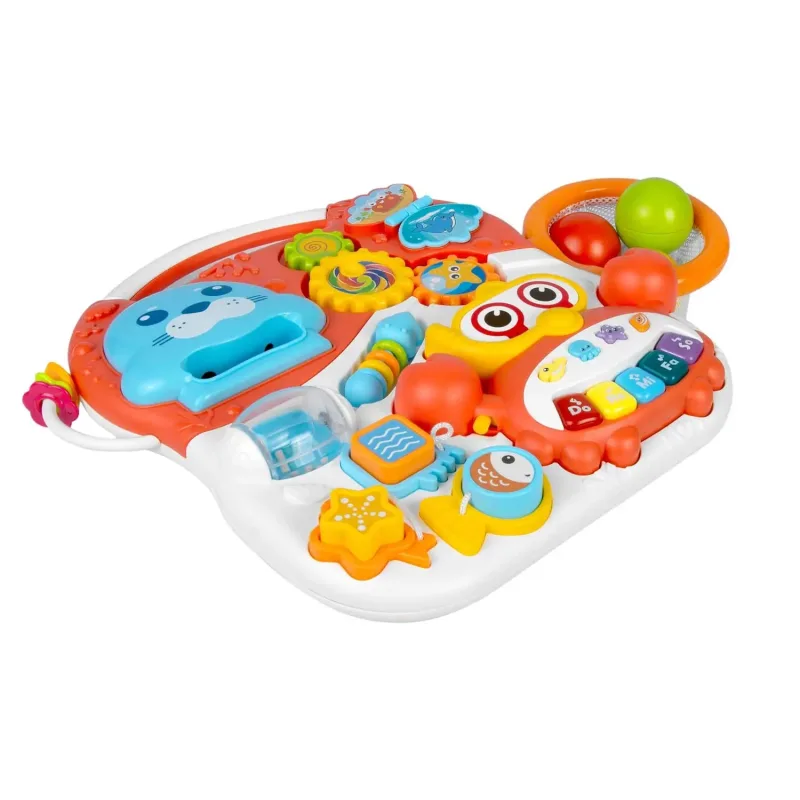 Каталка 2-в-1 інтерактивна Ricokids біло-червона Каталка 2-в-1 інтерактивна Ricokids біло-червона