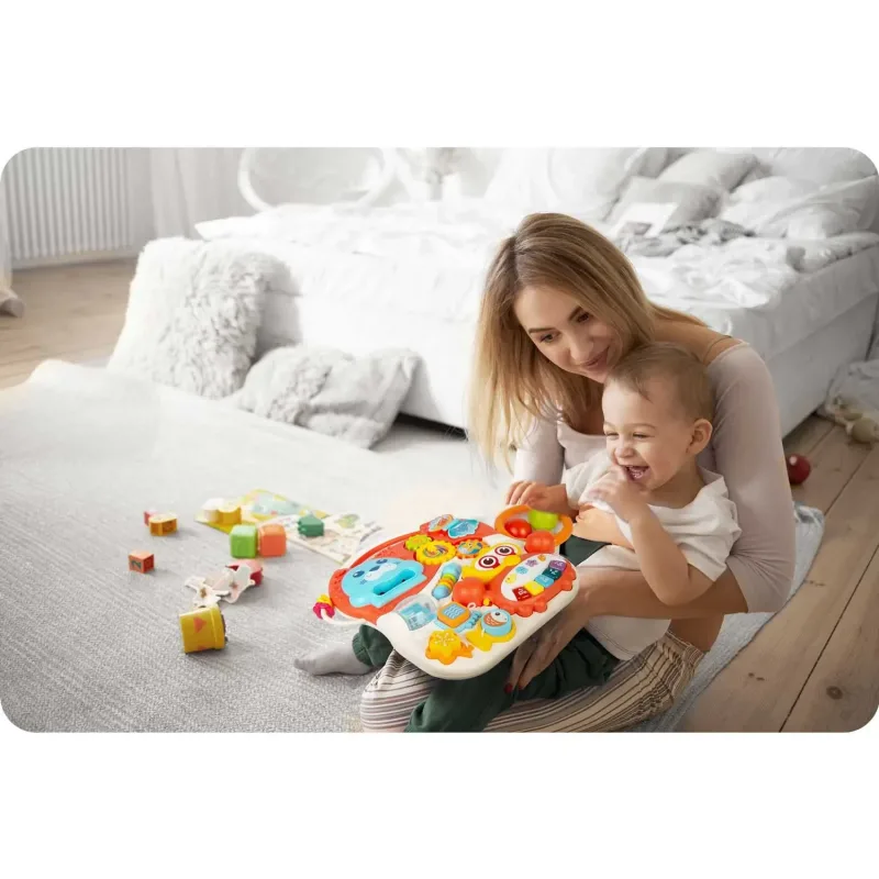 Каталка 2-в-1 інтерактивна Ricokids біло-червона Каталка 2-в-1 інтерактивна Ricokids біло-червона