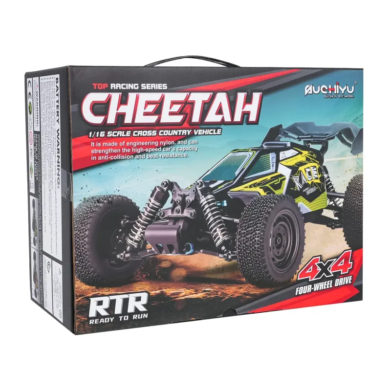 Дитяча машинка Ramiz CHEETAH 16201 на дистанційному керуванні, масштаб 1:16, чорно-зелена Дитяча машинка Ramiz CHEETAH 16201 на дистанційному керуванні, масштаб 1:16, чорно-зелена
