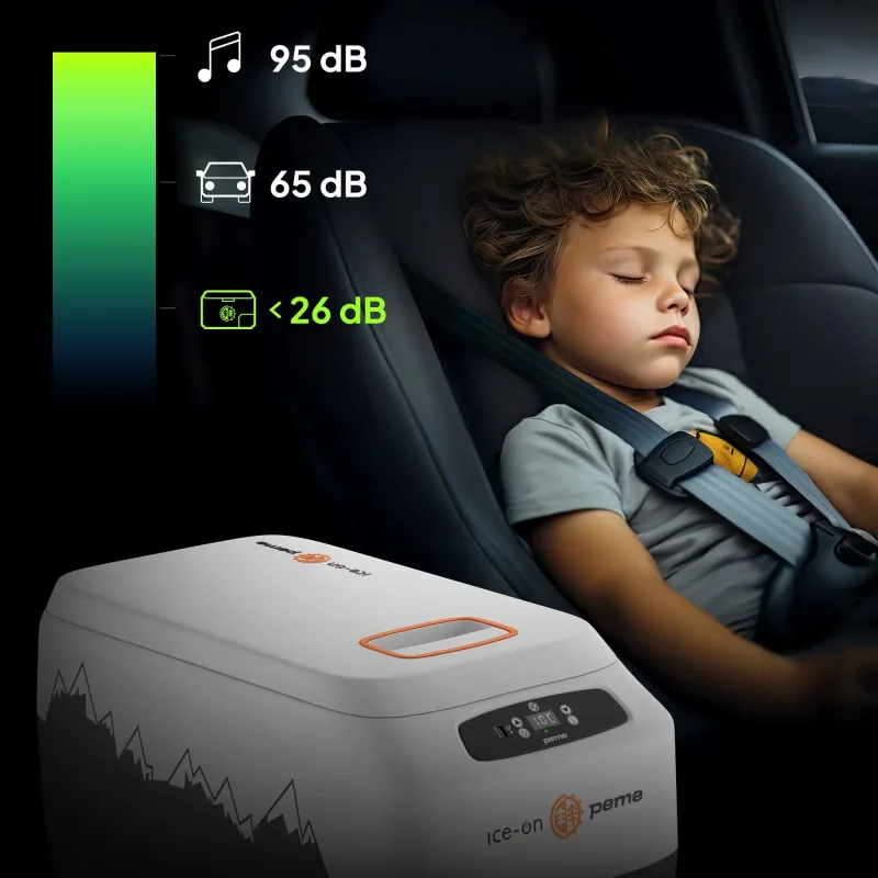 Дорожній холодильник з ременем Peme Go Adventure Orange 30 28,3 л, сірий