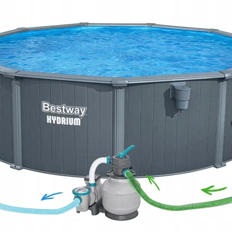 Басейн каркасний 13в1 Bestway Hydrium 561CU 488 х 132 см Басейн каркасний 13в1 Bestway Hydrium 561CU 488 х 132 см
