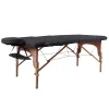 Масажний стіл inSPORTline Orashi 2-Section Wooden, чорний