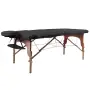 Масажний стіл inSPORTline Orashi 2-Section Wooden, чорний