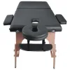 Масажний стіл inSPORTline Orashi 2-Section Wooden, чорний