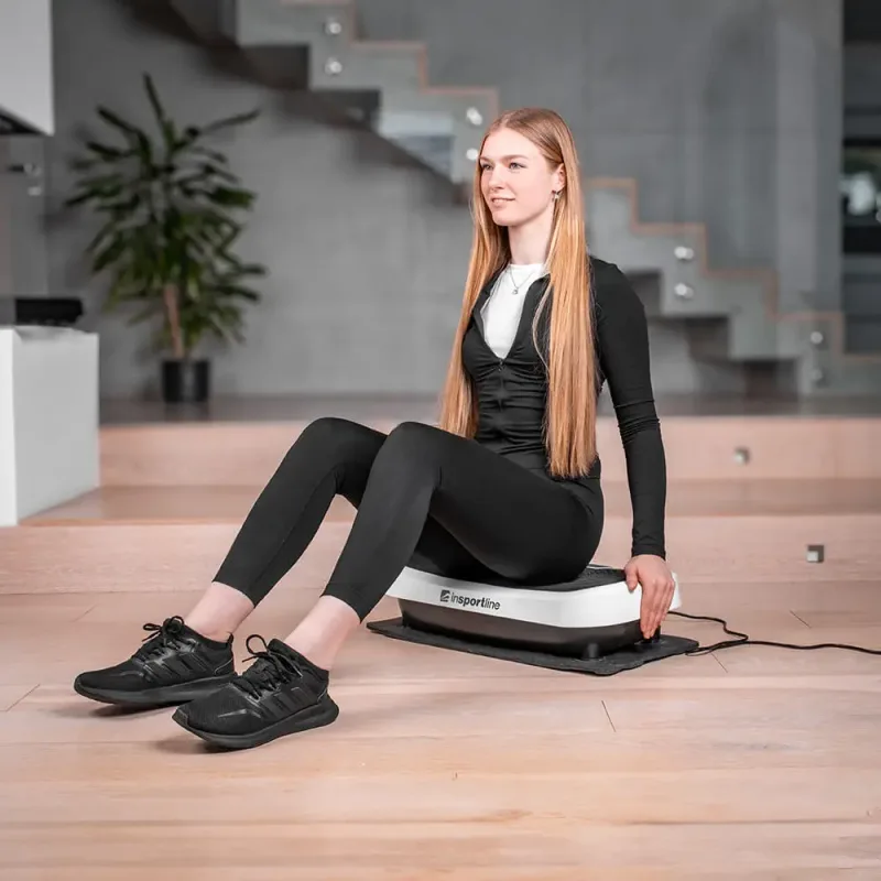 Вібраційна платформа inSPORTline Devyn чорно-золотиста Вібраційна платформа inSPORTline Devyn чорно-золотиста