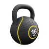 Гиря прогумована Gorilla Sports 16 кг, чорна Гиря прогумована Gorilla Sports 16 кг, чорна