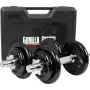 Гантелі розбірні у кейсі Gorilla Sports 2 x 10 кг