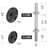 Гантелі розбірні у кейсі Gorilla Sports 2 x 10 кг
