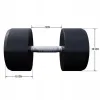 Гантель прогумована Gorilla Sports 100532-00049-0036 35 кг Гантель прогумована Gorilla Sports 100532-00049-0036 35 кг