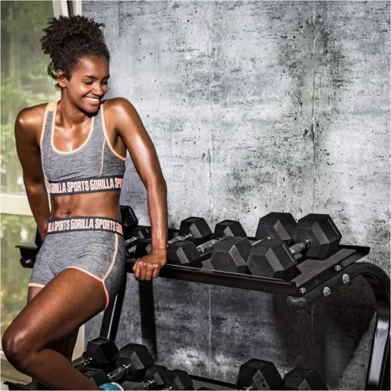 Гантель шестигранна Gorilla Sports Hex 27,5 кг Гантель шестигранна Gorilla Sports Hex 27,5 кг