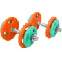 Гантелі розбірні Gorilla Sports 2 х 10 кг, різнокольорові