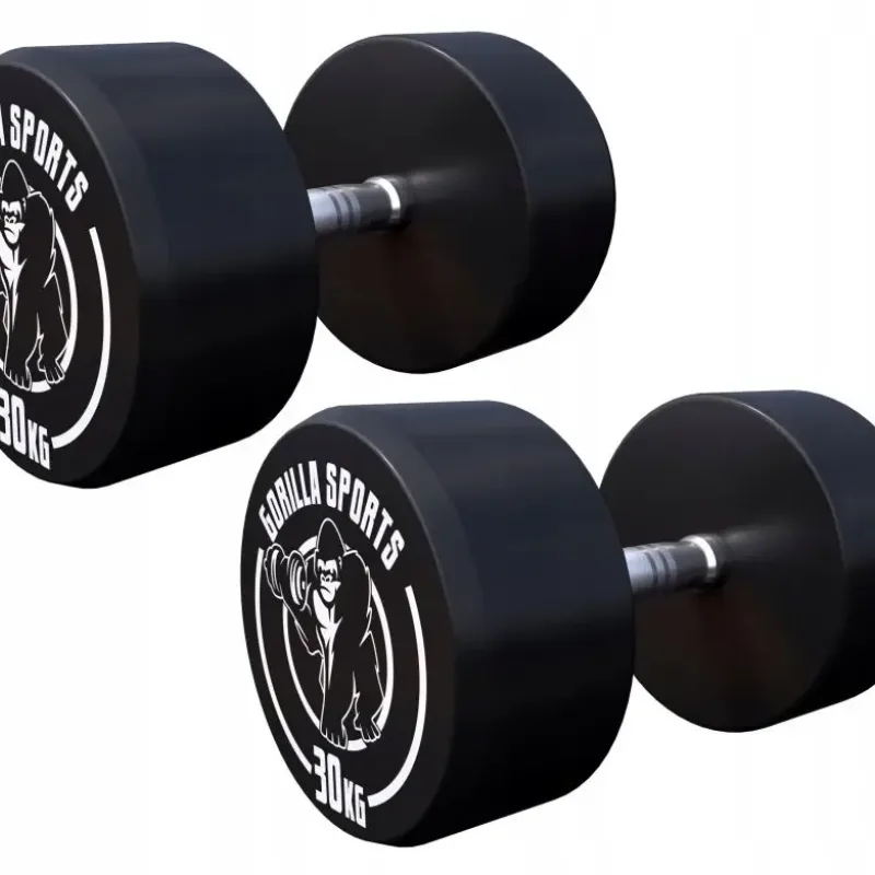 Гантелі прогумовані Gorilla Sports 2 x 30 кг