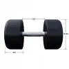 Гантелі прогумовані Gorilla Sports 2 x 30 кг