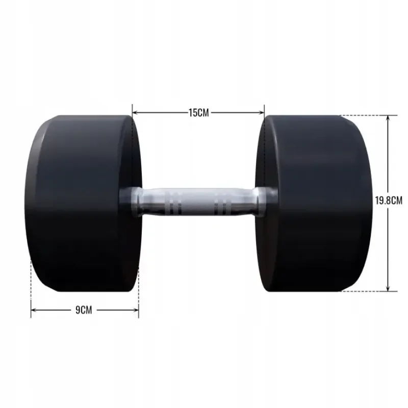 Гантелі прогумовані Gorilla Sports 2 x 30 кг