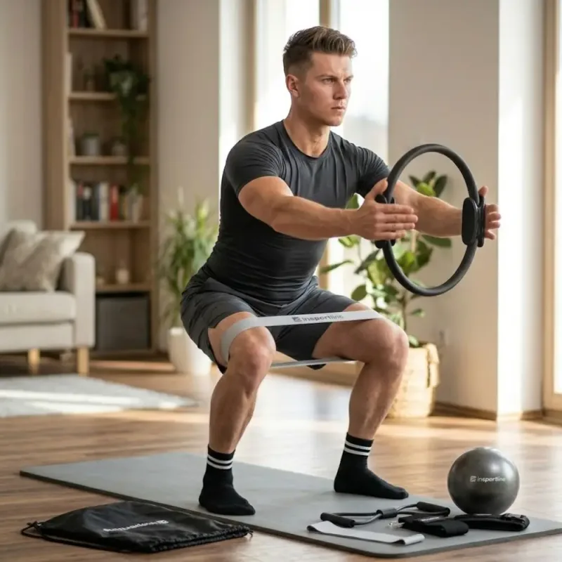 Набір для пілатесу inSPORTline Sinuata універсальний, чорний Набір для пілатесу inSPORTline Sinuata універсальний, чорний