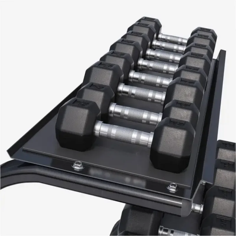 Стійка з шестигранними гантелями Gorilla Sports Hex 2 х 4-25 кг
