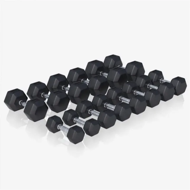 Стійка з шестигранними гантелями Gorilla Sports Hex 2 х 4-25 кг