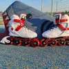 Роликові ковзани KUBISPORT розмір 38, біло-червоні Роликові ковзани KUBISPORT розмір 38, біло-червоні