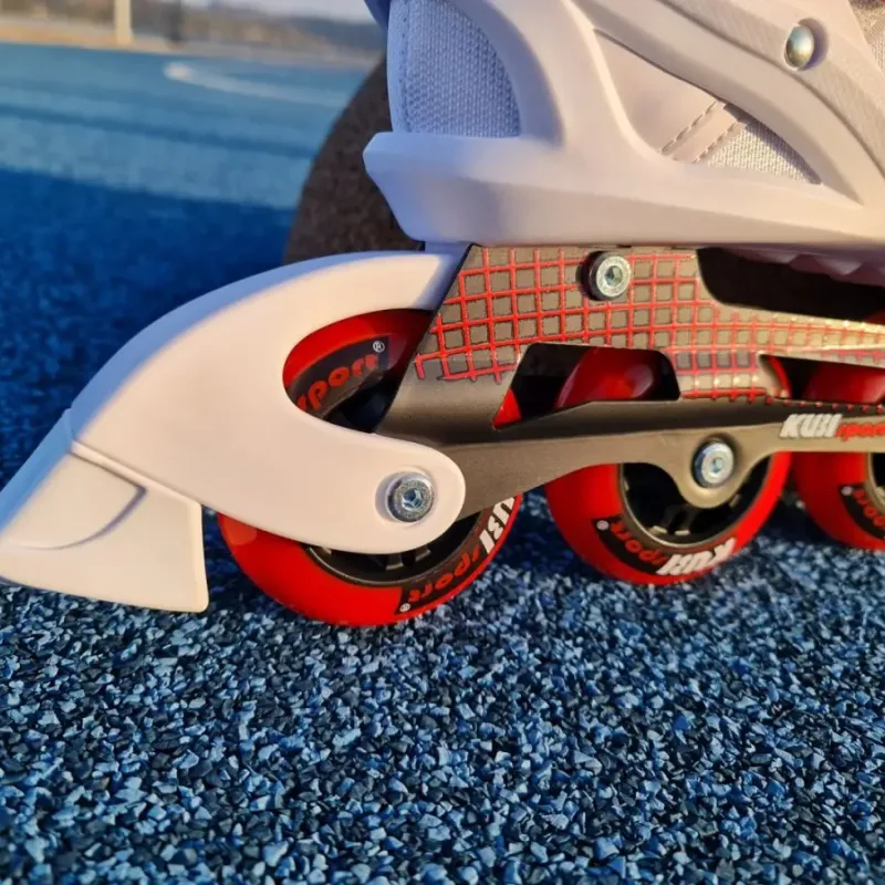 Роликові ковзани KUBISPORT розмір 38, біло-червоні Роликові ковзани KUBISPORT розмір 38, біло-червоні