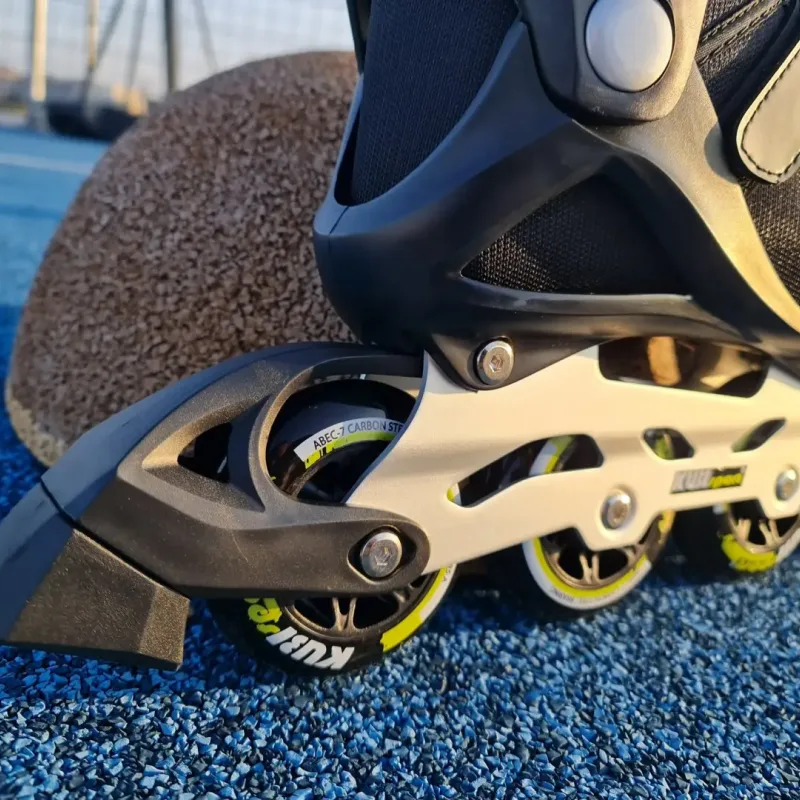 Роликові ковзани KUBISPORT розмір 43, чорно-жовті Роликові ковзани KUBISPORT розмір 43, чорно-жовті
