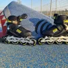 Роликові ковзани KUBISPORT розмір 44, чорно-жовті Роликові ковзани KUBISPORT розмір 44, чорно-жовті