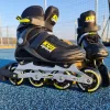 Роликові ковзани KUBISPORT розмір 46, чорно-жовті Роликові ковзани KUBISPORT розмір 46, чорно-жовті