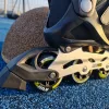 Роликові ковзани KUBISPORT розмір 46, чорно-жовті Роликові ковзани KUBISPORT розмір 46, чорно-жовті
