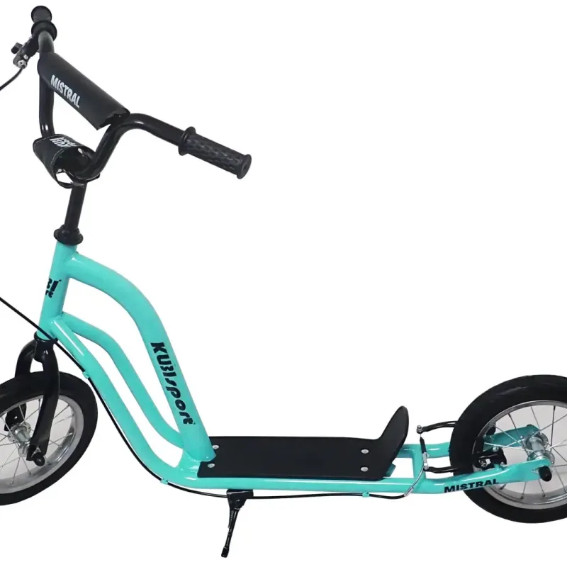 Дитячий самокат KUBISPORT 75 кг, чорно-бірюзовий