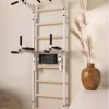 Шведська стінка BenchK 222W з турніком та брусами, біла Шведська стінка BenchK 222W з турніком та брусами, біла