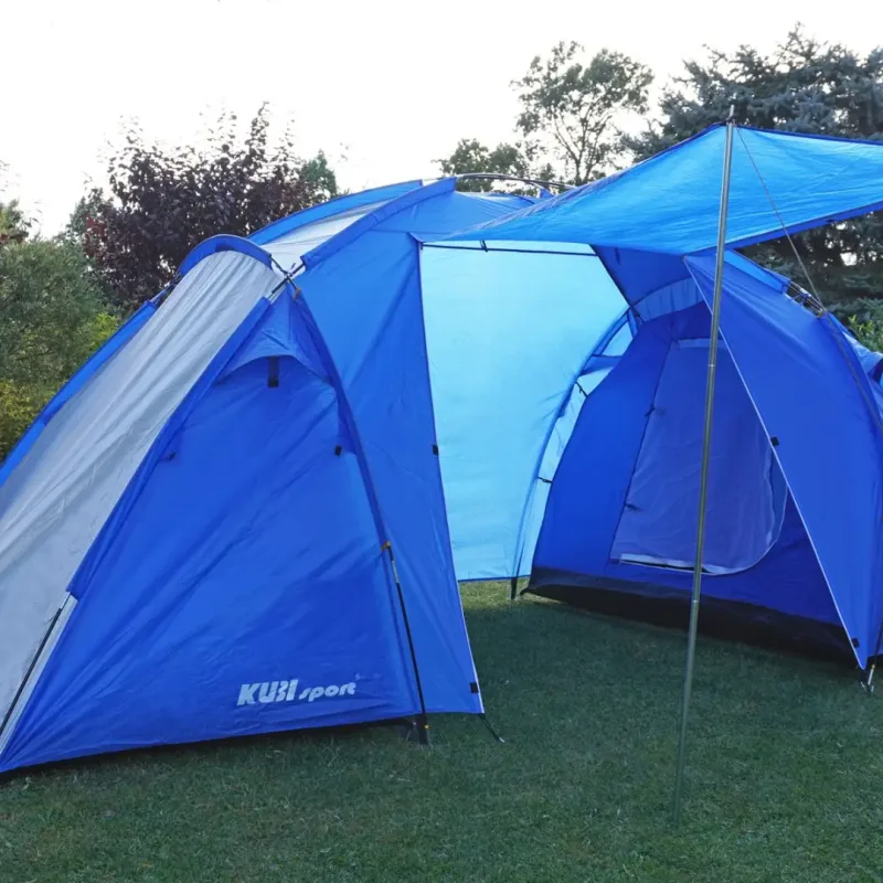 Намет туристичний 4-місний Outdoor KUBISPORT, сіро-синій Намет туристичний 4-місний Outdoor KUBISPORT, сіро-синій