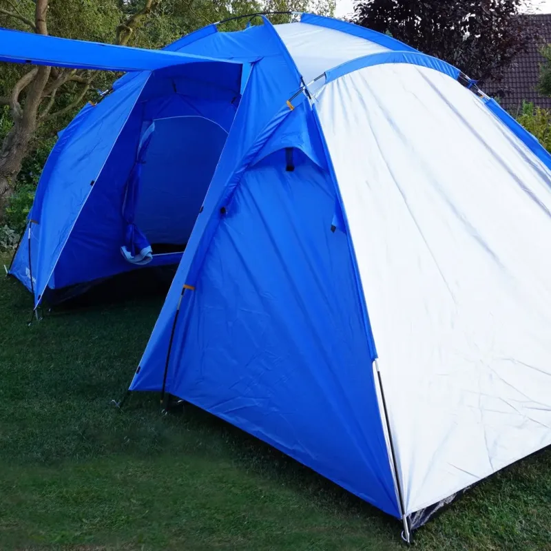 Намет туристичний 4-місний Outdoor KUBISPORT, сіро-синій Намет туристичний 4-місний Outdoor KUBISPORT, сіро-синій