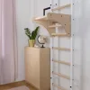 Шведська стінка BenchK 211W 230 x 67 см з турніком, біла