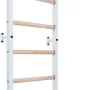 Шведська стінка BenchK 310W 240 x 67 см з турніком, біла
