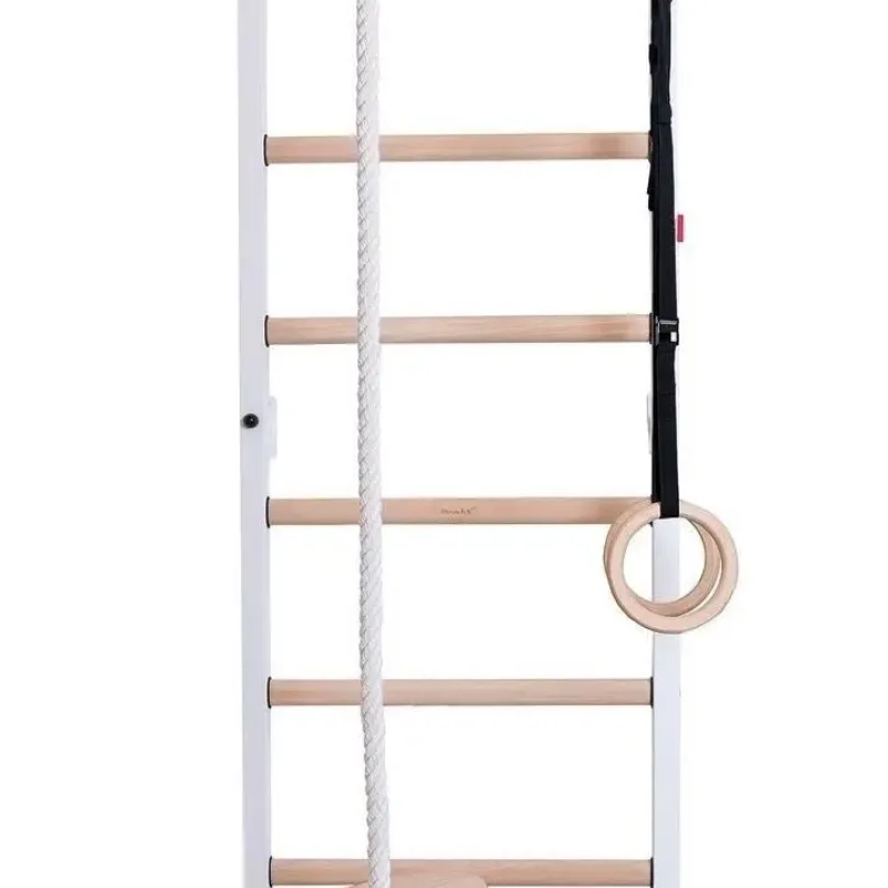 Шведська стінка BenchK 311W 240 x 67 см з аксесуарами, біла