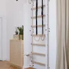 Шведська стінка BenchK 311W 240 x 67 см з аксесуарами, біла Шведська стінка BenchK 311W 240 x 67 см з аксесуарами, біла