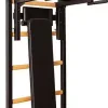 Шведська стінка BenchK 233В з турніком, брусами та лавою, чорна Шведська стінка BenchK 233В з турніком, брусами та лавою, чорна