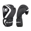 Настінна електронна ударна мішень inSPORTline Smartpunch + боксерські рукавички inSPORTline Shormag Колір чорний, розмір 8 унцій