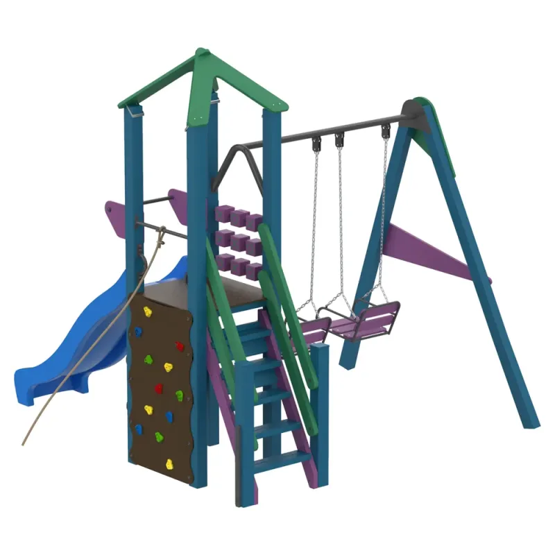 Дитячий комплекс Swing Fun KIDIGO - Гірка 0,9 Пластикова Дитячий комплекс Swing Fun KIDIGO - Гірка 0,9 Пластикова