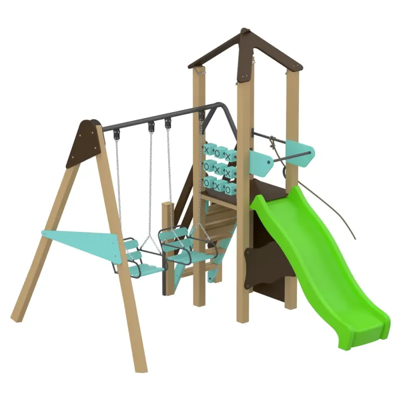 Дитячий комплекс Swing Fun KIDIGO - Гірка 0,9 Пластикова Дитячий комплекс Swing Fun KIDIGO - Гірка 0,9 Пластикова