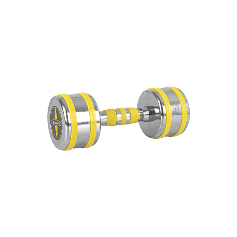 Гантель хромована inSPORTline Yellsteel 7 кг