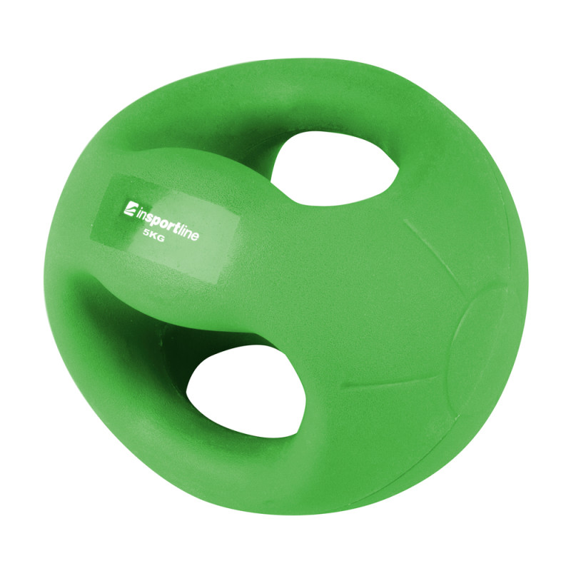 Медичний м'яч з ручками inSPORTline Grab Me 5 кг