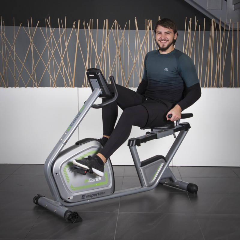 Велотренажер горизонтальний магнітний inSPORTline inCondi R60i сірий