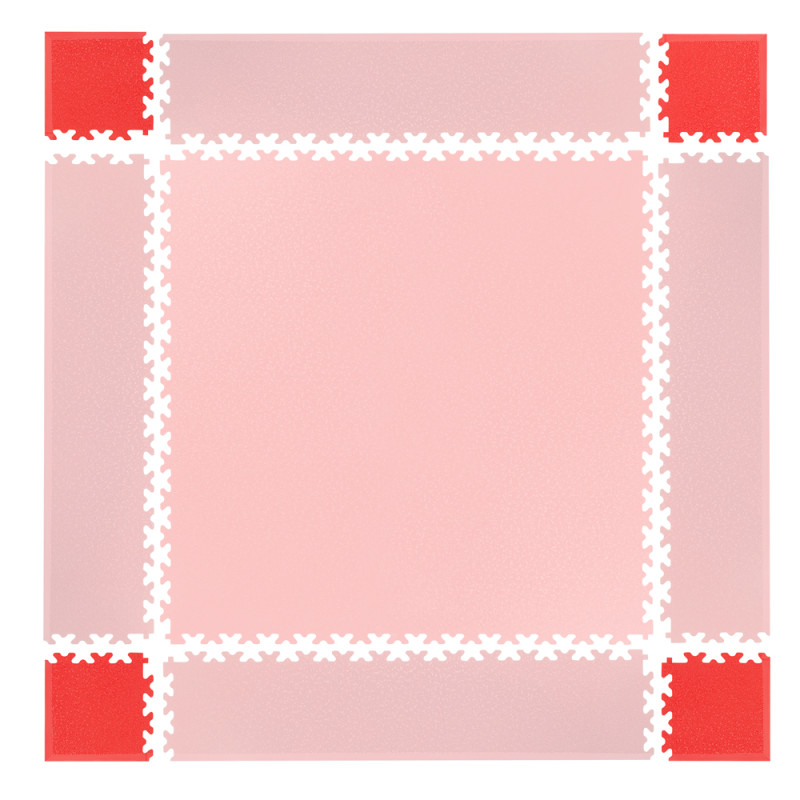 Кутові елементи для килимка inSPORTline Simple Red - 4 шт.